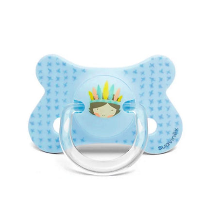 CHUPETE FUSION ANATOMICO SILICONA +4M - 18M INDIO AZUL