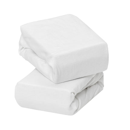 Pack 2 Sábanas Bajeras Algodón 70x140x17 cm BLANCO