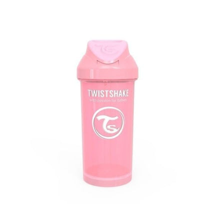 Vaso con bombilla Twistshake Straw Cup 360ml Rosado Pastel