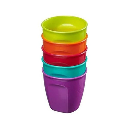 Pack de 5 vasos plásticos