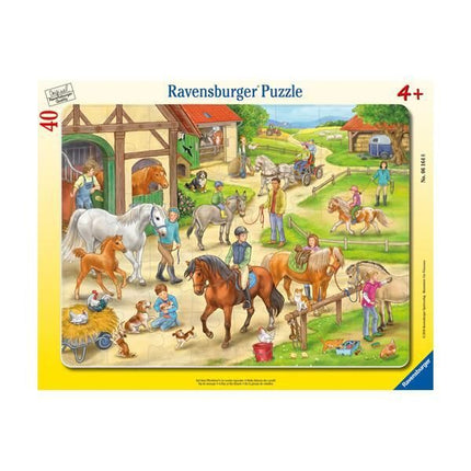 Puzzle enmarcado - Día en el rancho