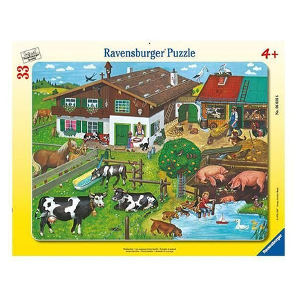 Puzzle enmarcado - Familias de animales