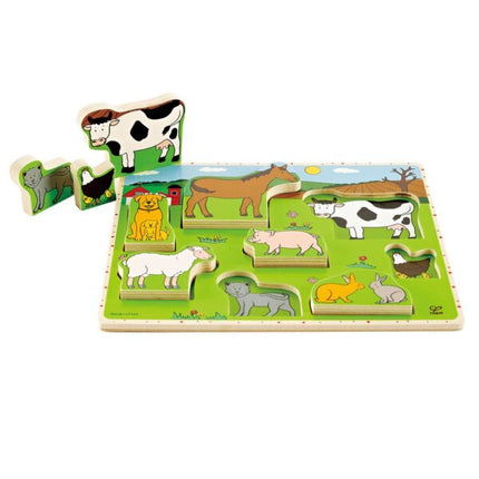 PUZZLE ENCAJE TARUGO ANIMALES DE LA GRANJA