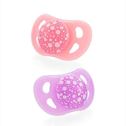 Chupetes Twistshake 6+m 2 uns Rosado / Morado Pastel