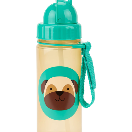Zoo Straw Bottle Pp- Pug