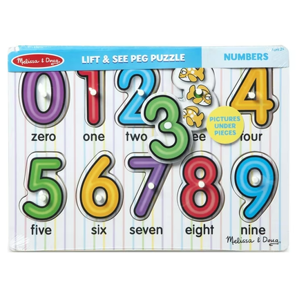 Puzzle con tomador - Números