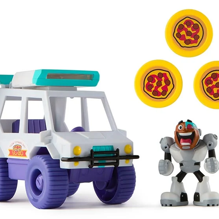 TEEN TITANS AUTO LANZADOR DE PIZZAS