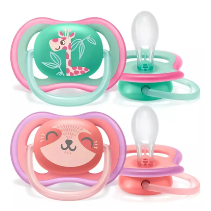 2 Chupetes 18m+ Pink