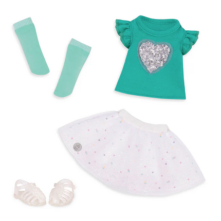 BA Glitter Girls GG50101Z Doll Sparkling Top y Skirt
