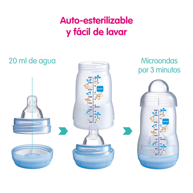 MAMADERA ULTIVENT 260 ML COLORES MEZCLADOS