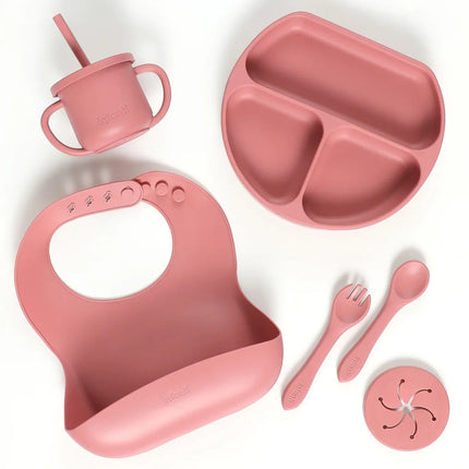 Set Alimentación De Silicona Rojo