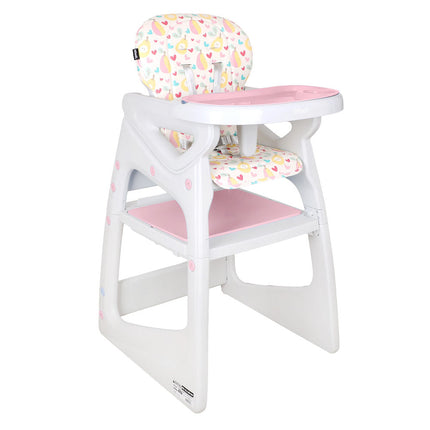 Silla Comer Alta Sit-Up Plus Rosado