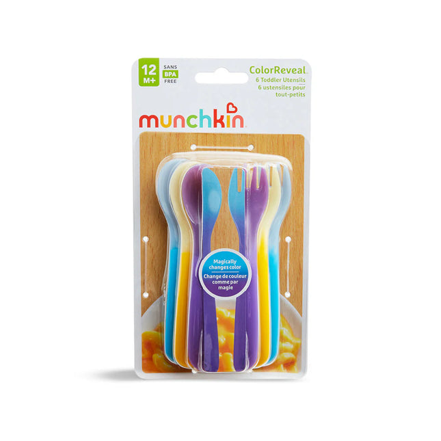 SET DE TENEDOR Y CUCHARAS QUE CAMBIAN DE COLOR (6 PIEAS)