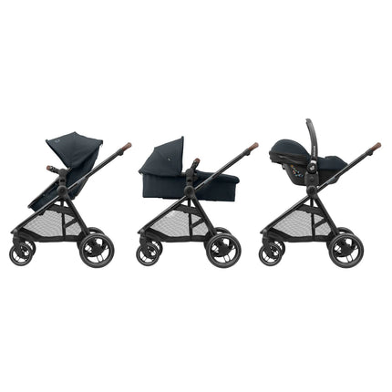 Coche Travel System  Zelia 3 + Pebble 360° + Family Fix Esse Grey