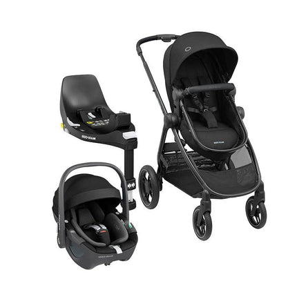 Coche Travel System  Zelia 3 + Pebble 360° + Family Fix Esse BLACK
