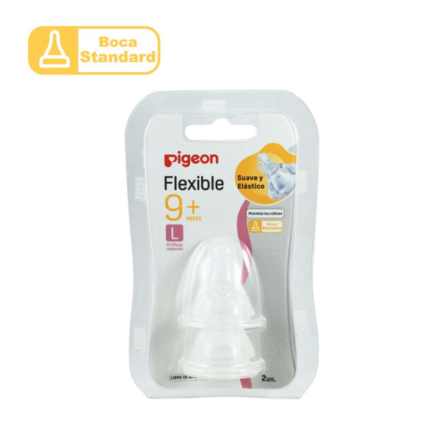 Chup/Biberon B/Stad Perist "L" x (2 Unid) Pigeon