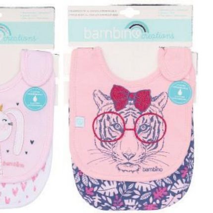 2PACK BABERO TOALLA NIÑA