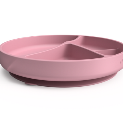 Plato De Silicona Con Ventosa Rosado