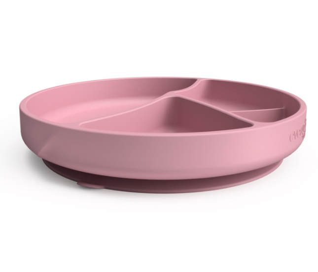 Plato De Silicona Con Ventosa Rosado