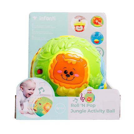 Roll 'N Pop Jungle Activity Ball Infanti