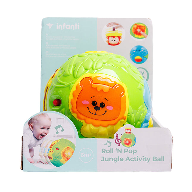 Roll 'N Pop Jungle Activity Ball Infanti