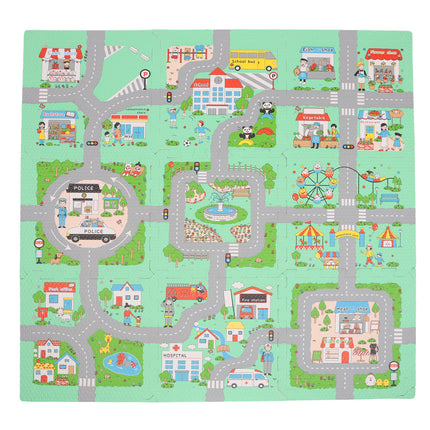 Alfombra Mat Eva Pista Ciudad 9 Pz Infanti