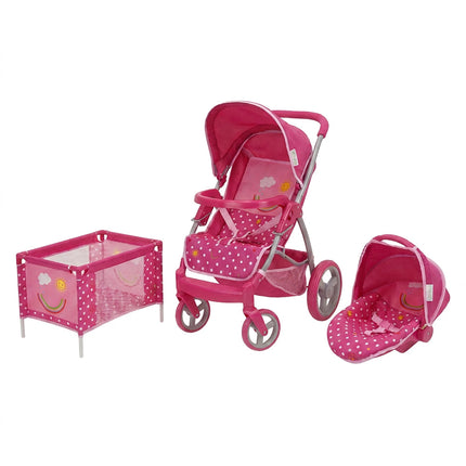 Set De Coche De Muñecas 3 En 1