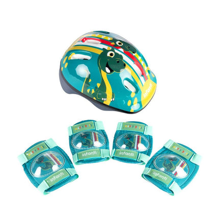 Set De Casco Y Rodilleras Dino