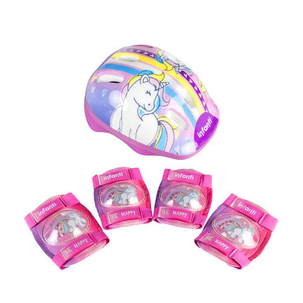 Set De Casco Y Rodilleras Unicornio