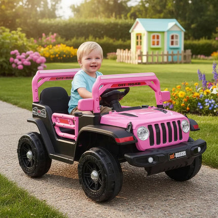 Auto Eléctrico 4x4 Rosado 12v