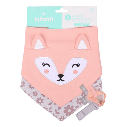 Bipack Baberos Impermeable Niña Rosado Infanti