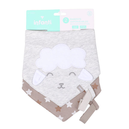 Bipack Baberos Impermeables Animalito Infanti