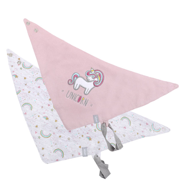 Bipack Baberos Impermeables Niña Unicornio Infanti