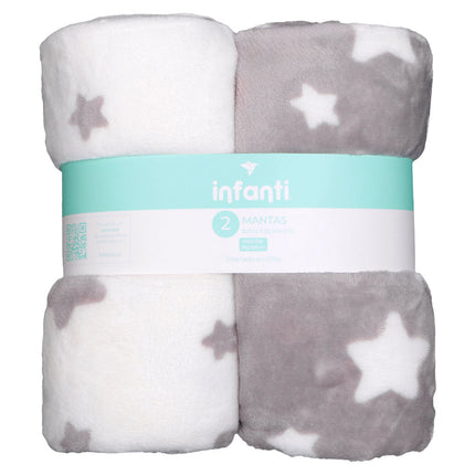 PACK 2 MANTAS UNISEX GRIS