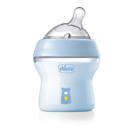 MAMADERA NATURAL FEELING 0M+150ML AZUL COL