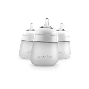 Mamadera Silicona 270 ml pack x 3 Blanco