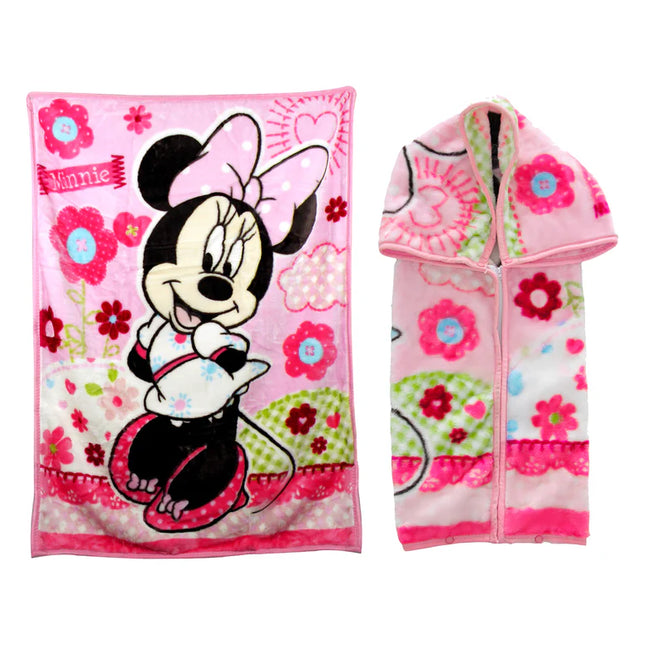 Saco c/broc.Minnie Rosad