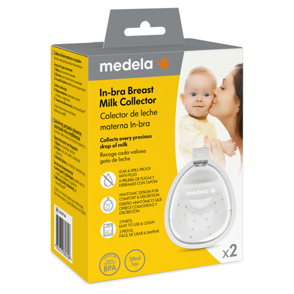 Recolector de leche materna Medela In-Bra pack x2