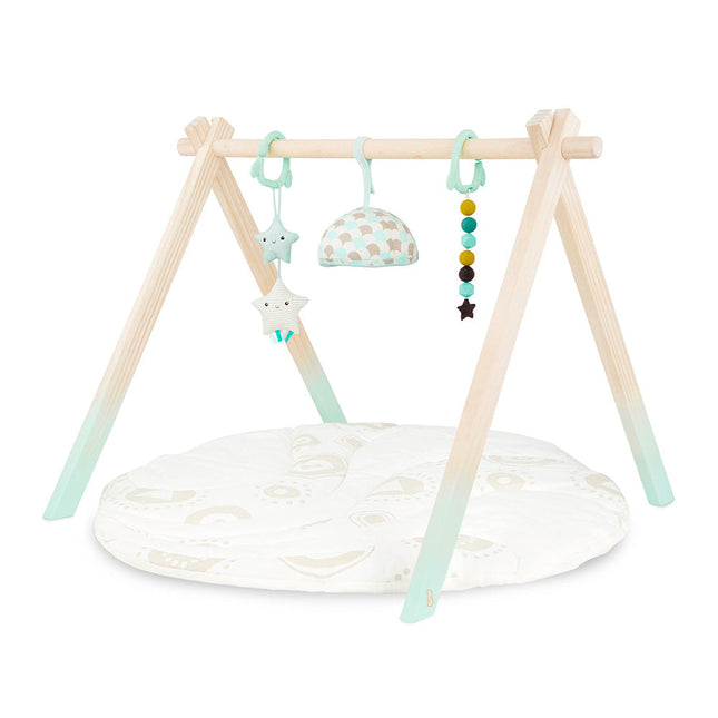 B Baby BX1760Z B. Wooden Baby Play Gym And
