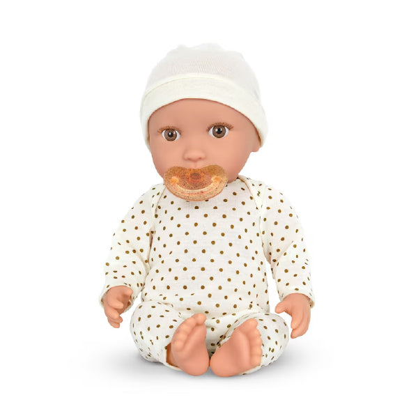 LullaBaby  Ivory  Pajamas  Dots & Hat