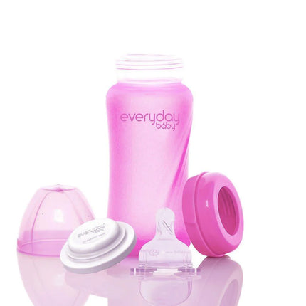 Mamadera De Vidrio Termosensible 240 ml Rosado