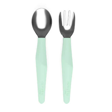 Pack De 2 Cubiertos Metálicos Verde
