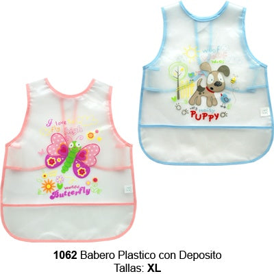 Babero Plastico con Deposito XL