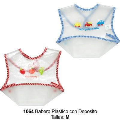 Babero Plastico con Deposito M