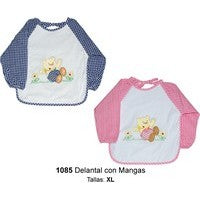 Delantal c/mangas  XL  ( tela-PVC-tela )