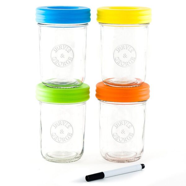 SET DE 8 ENVASES DE VIDRIO 240ML