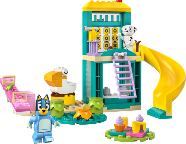 DIVERSIÓN EN EL PARQUE DE JUEGOS CON BLUEY Y CLOEY