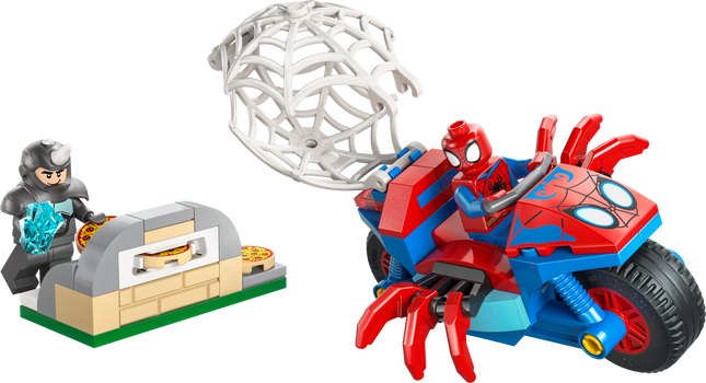 SPIDEY EN SU MOTO VS. RHINO