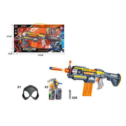 PISTOLA LANZA DARDOS CON ACCES.