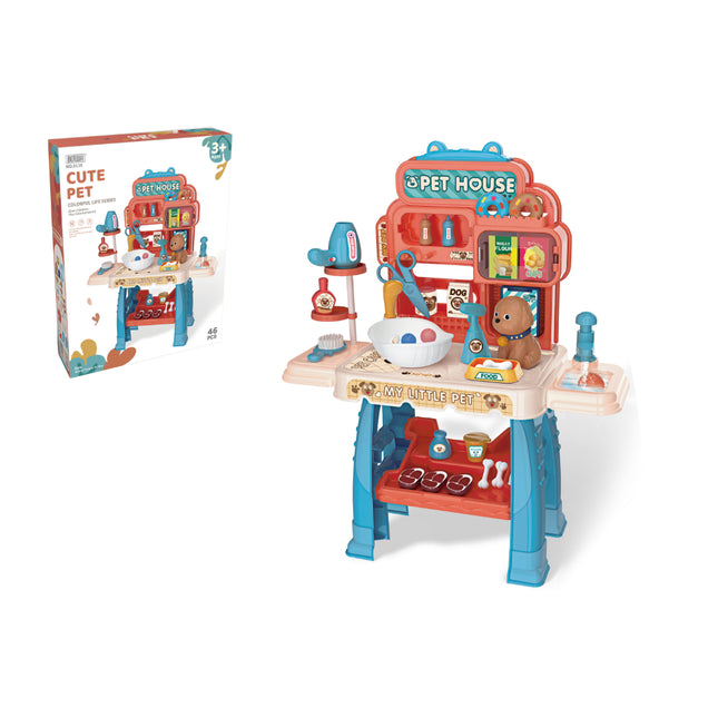 MESA JUEGO MASCOTA 46 PCS